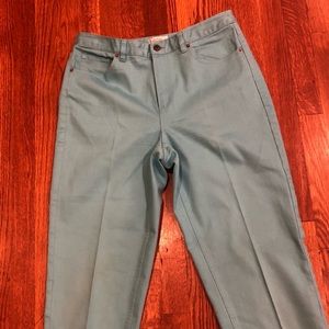 Talbots Teal Stretch Jean Capris. Pretty color.